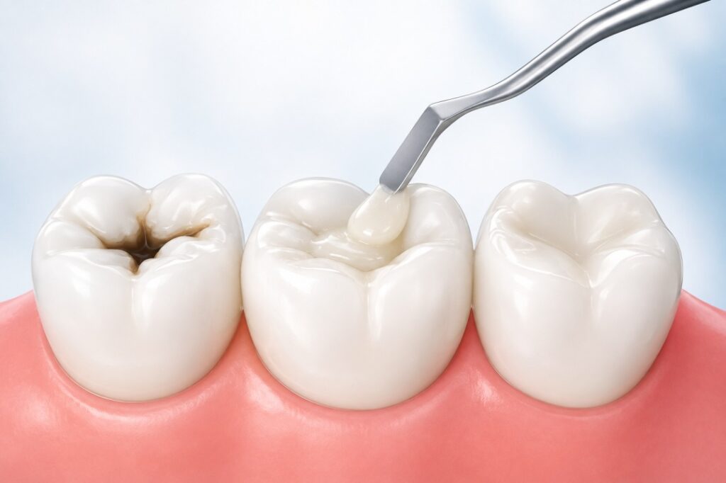 Tooth-Colored Composite Fillings treatment in dha lahore
