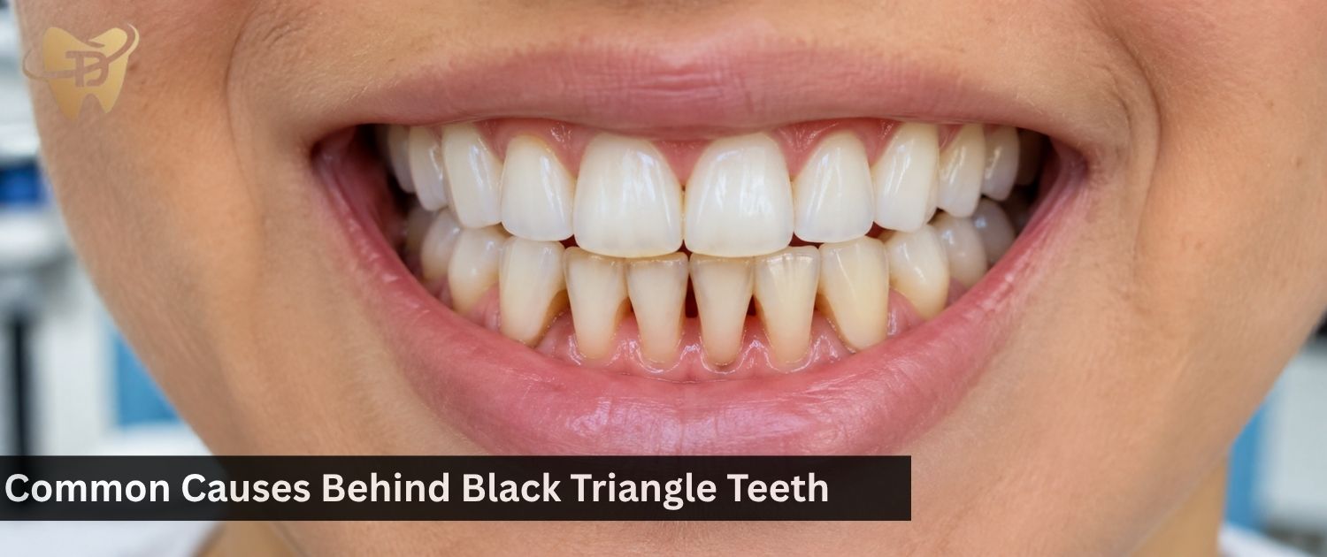 common causes behind black triangle teeth in dha lahore