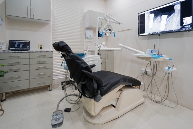 Dental treatment room at The Dentist in DHA Lahore