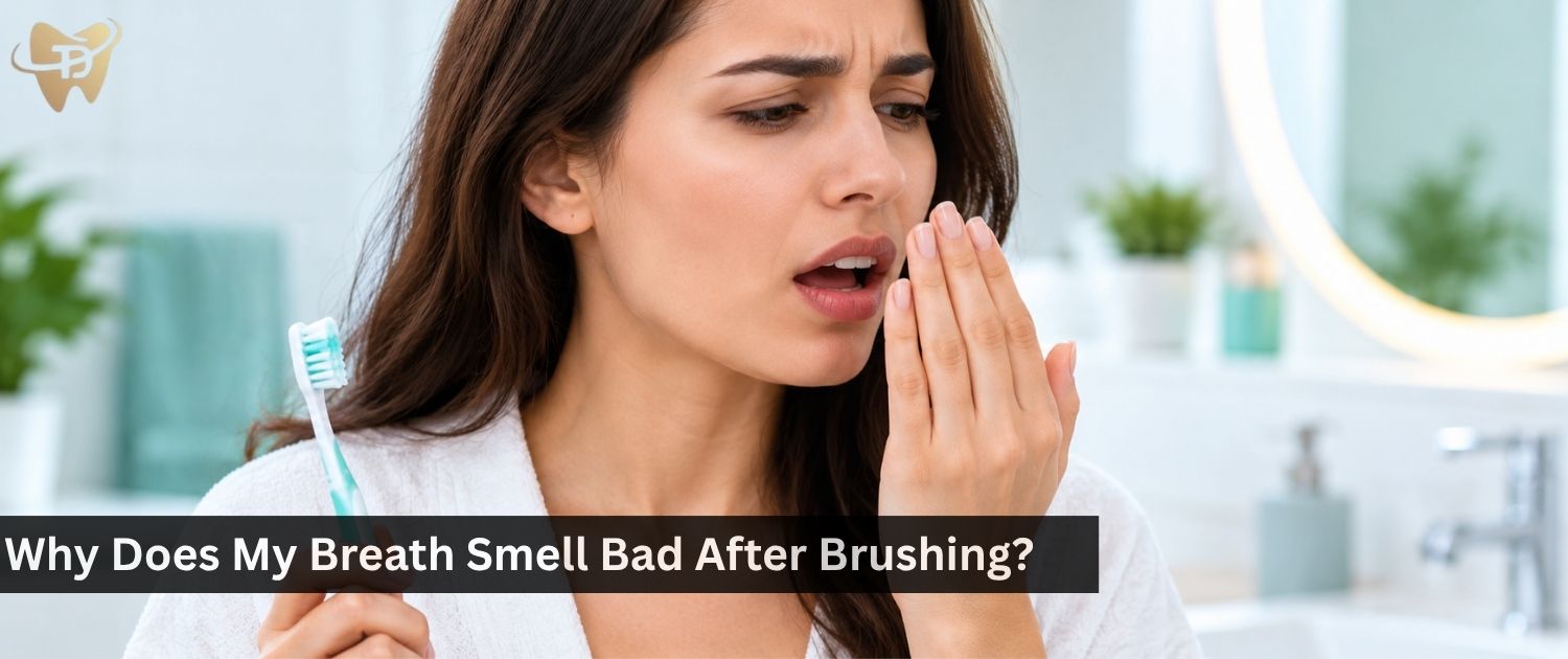 why does my breath smell bad after brushing